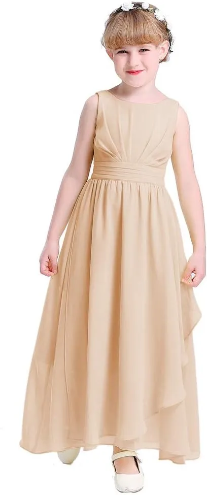 7-16 Chiffon Girls Junior Bridesmaid Dress