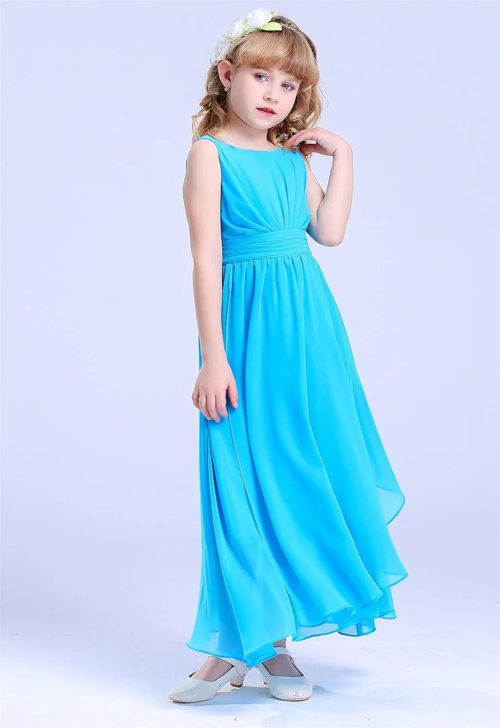 7-16 Chiffon Girls Junior Bridesmaid Dress