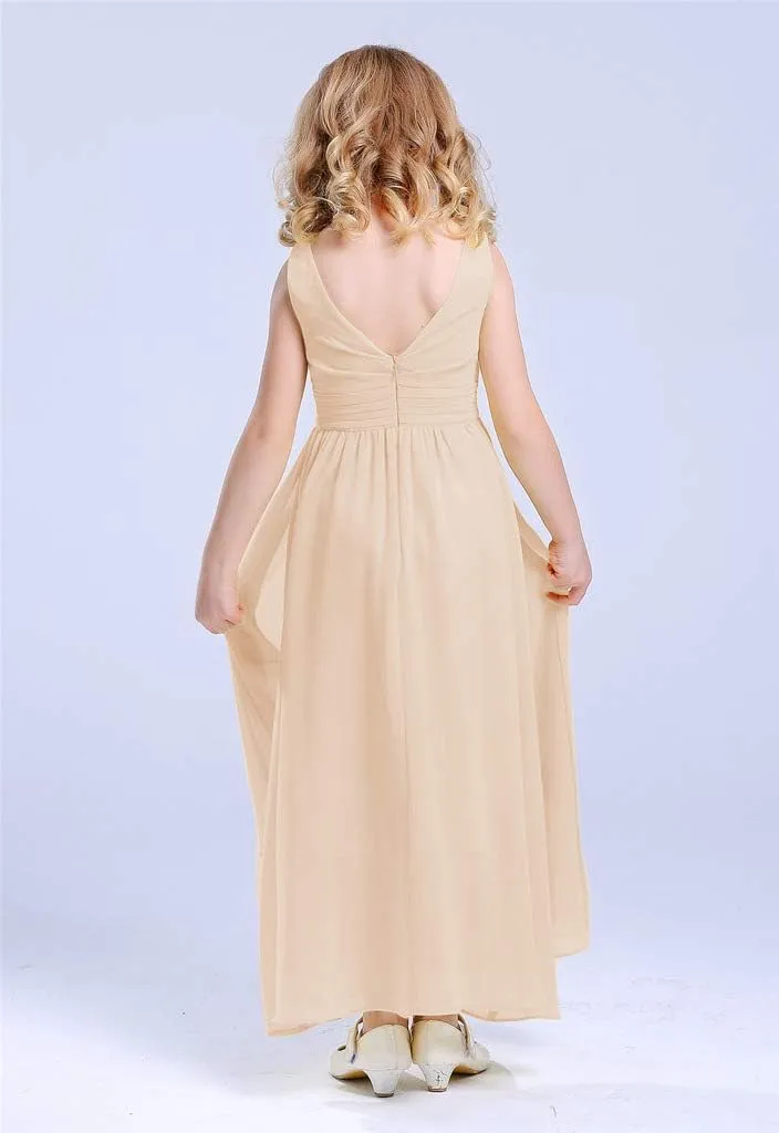 7-16 Chiffon Girls Junior Bridesmaid Dress