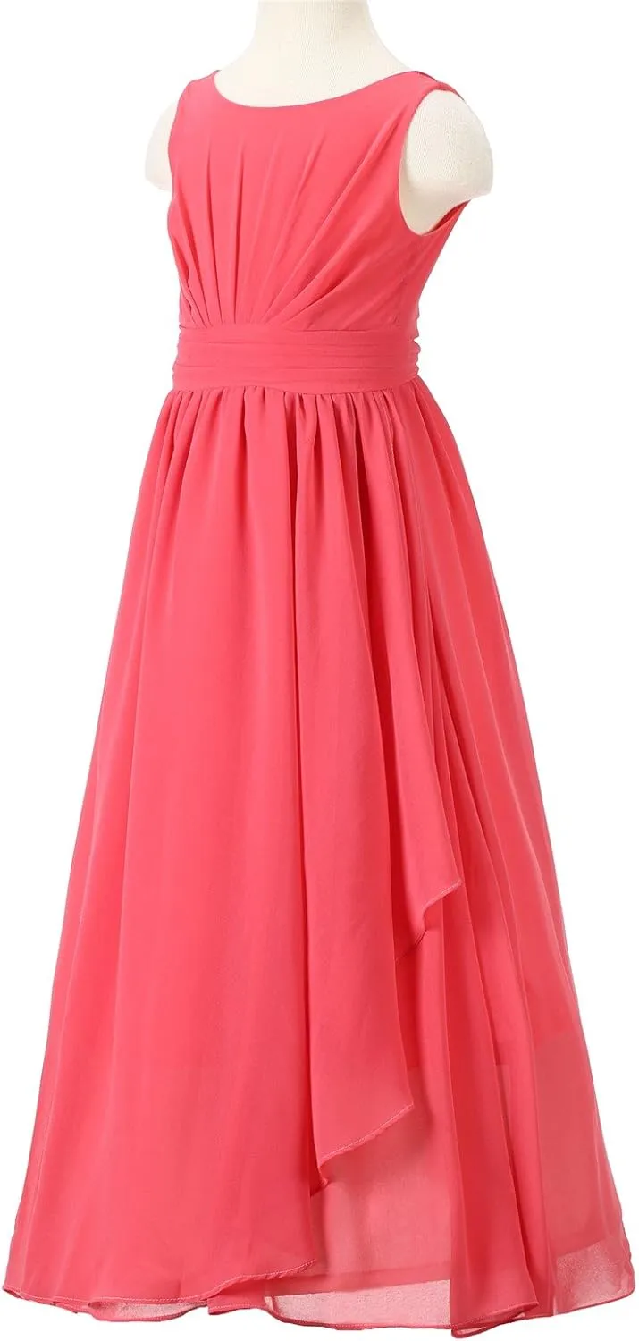 7-16 Chiffon Girls Junior Bridesmaid Dress