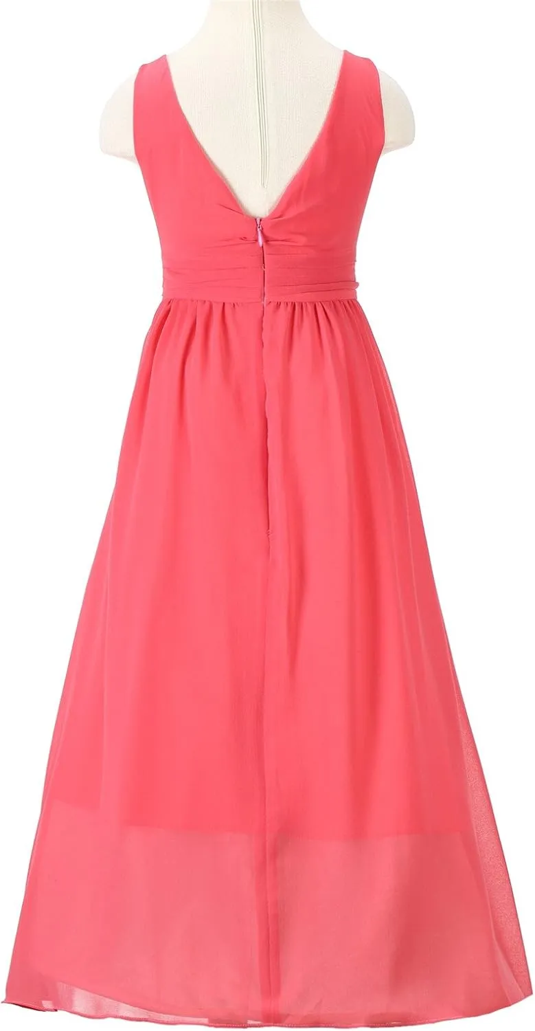 7-16 Chiffon Girls Junior Bridesmaid Dress