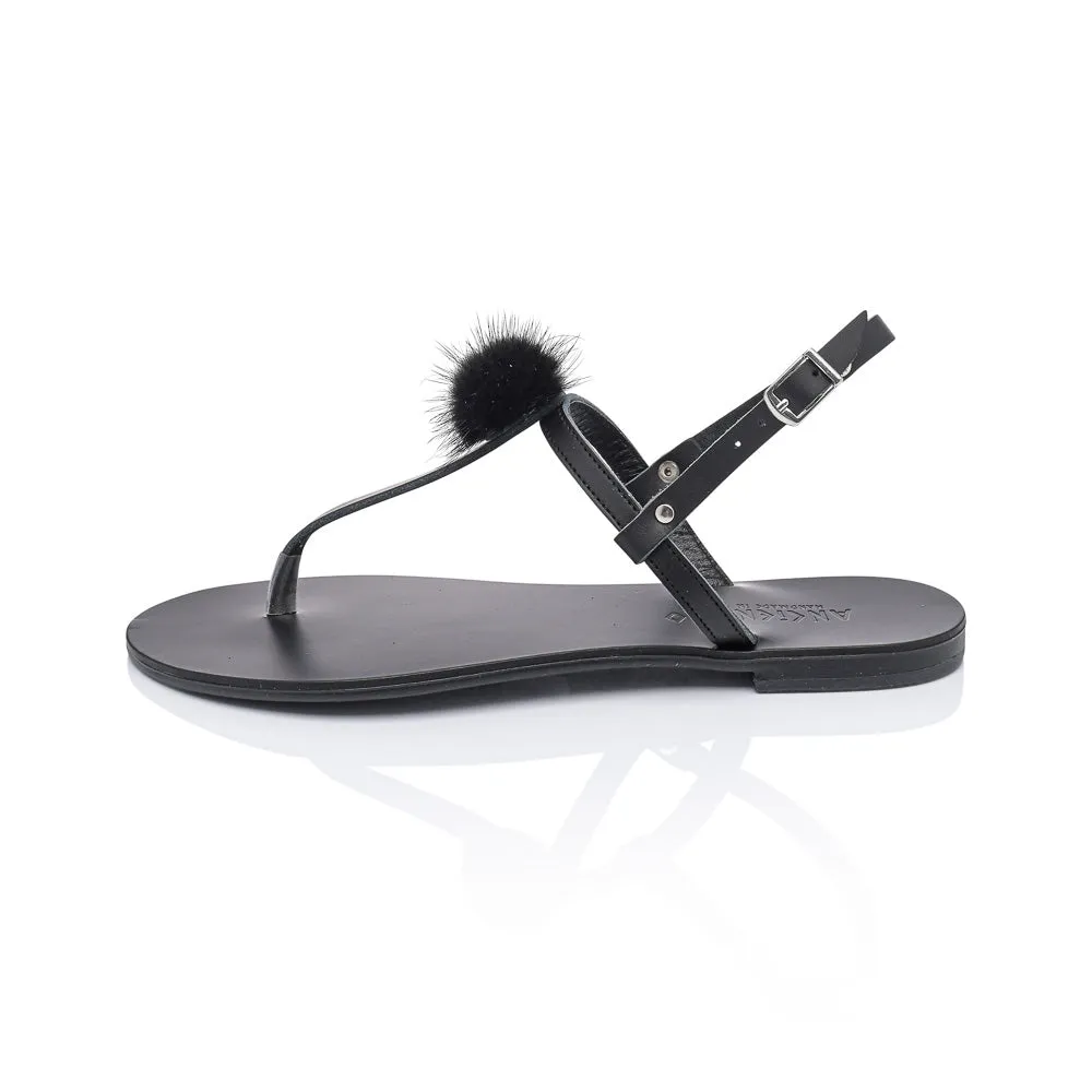 Ancientoo T-Strap Sandals Thetis