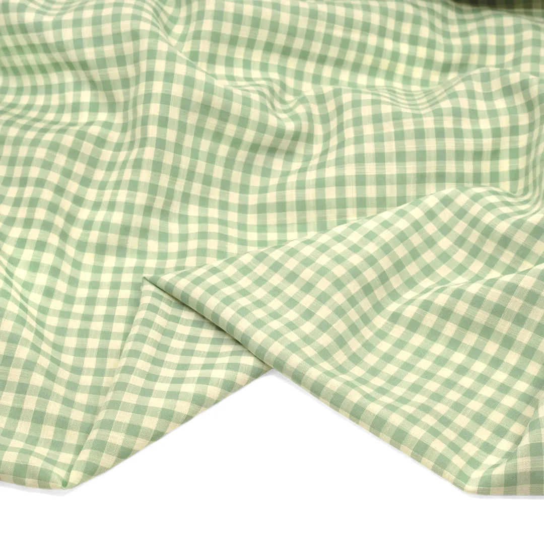 Bonbon Viscose Cotton Gingham - Melon