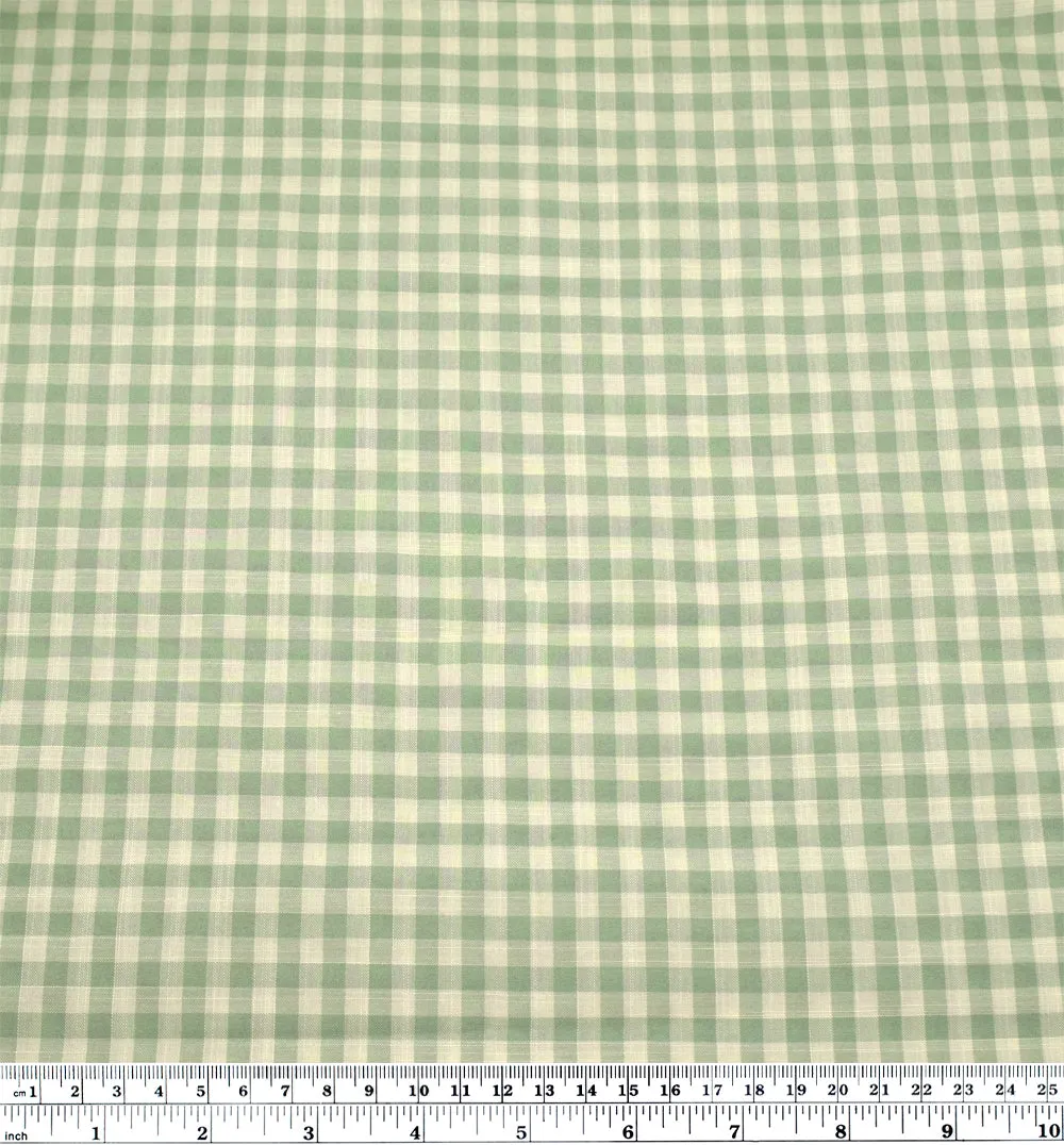 Bonbon Viscose Cotton Gingham - Melon