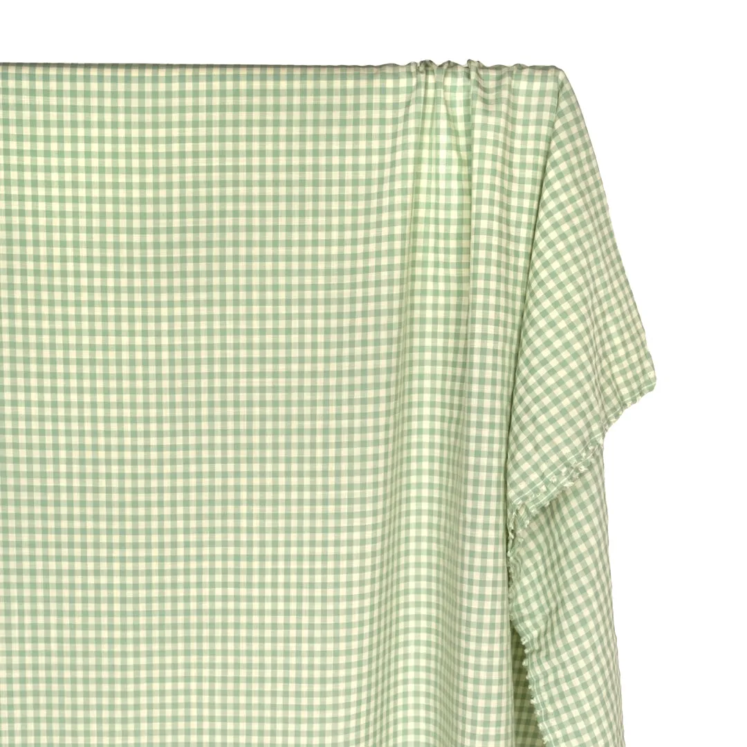 Bonbon Viscose Cotton Gingham - Melon