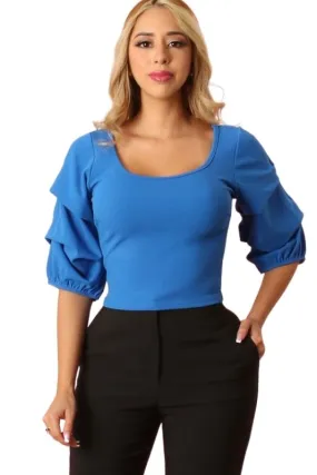 Bubble Sleeve Blouse