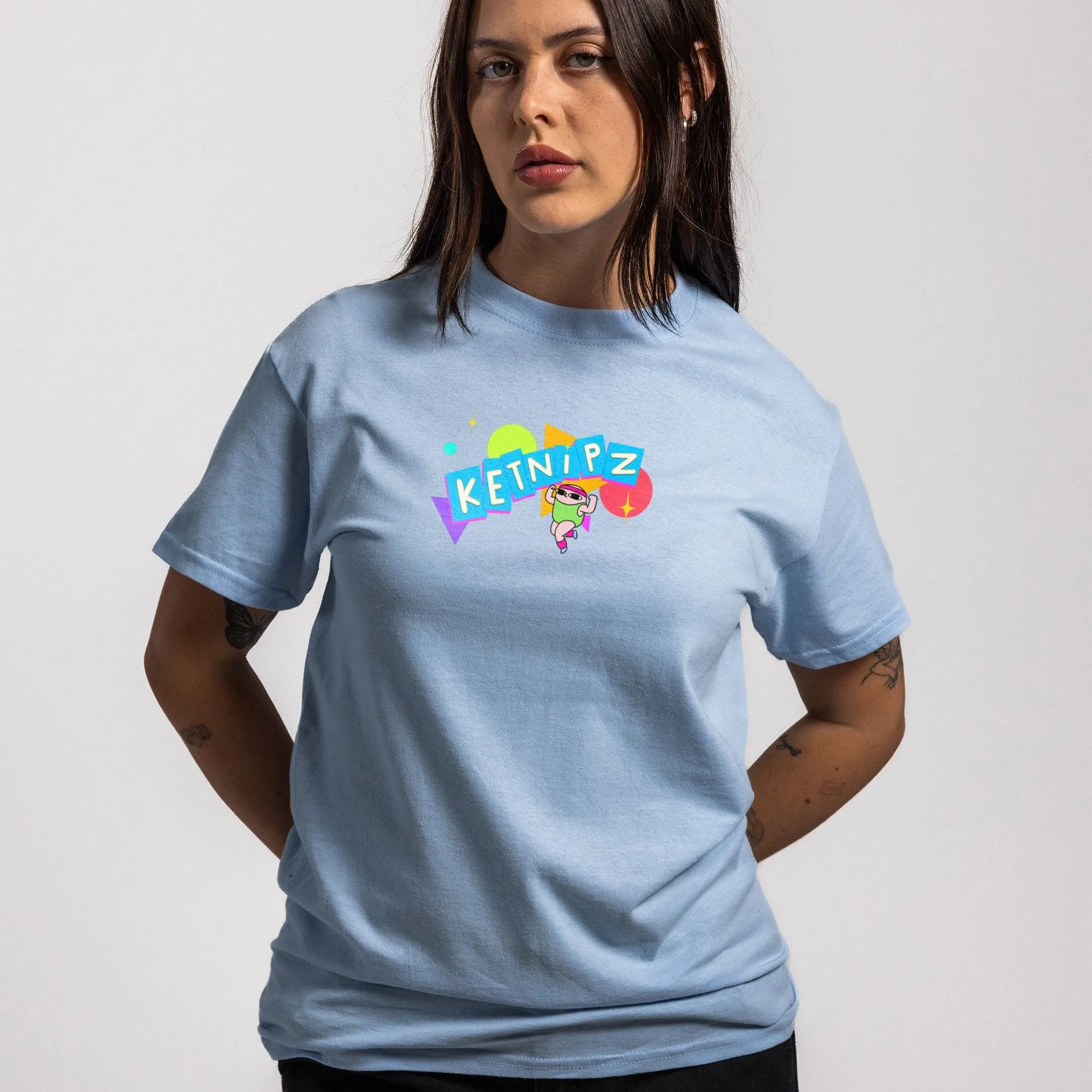Buns of Steel Light Blue Tee