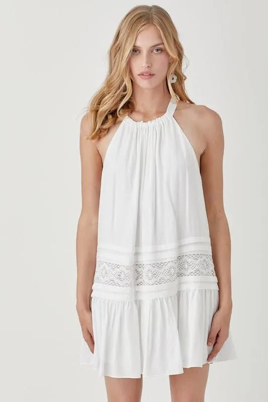 Easy Breezy Sleeveless Halter Mini Dress