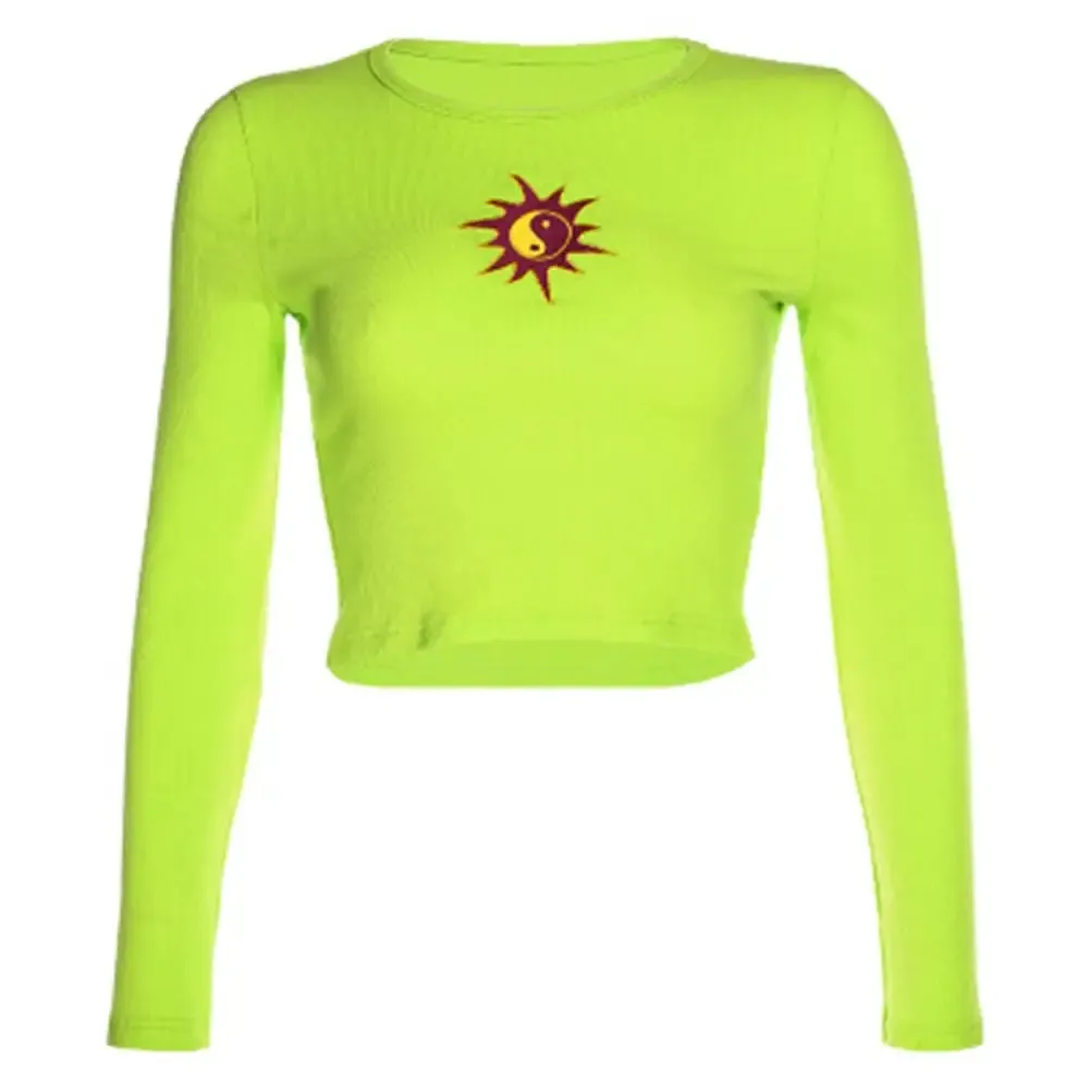 Embroidery Yin Yang Sun Blouse
