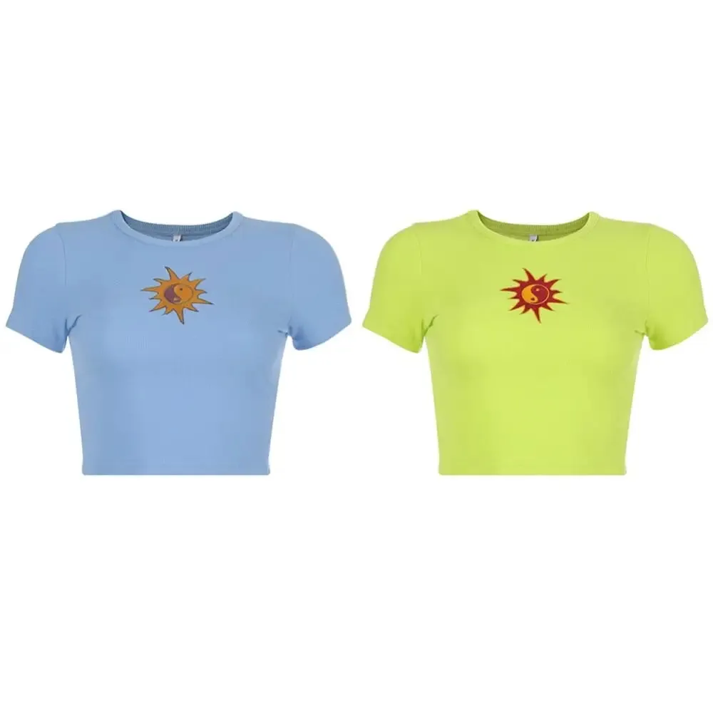 Embroidery Yin Yang Sun Blouse