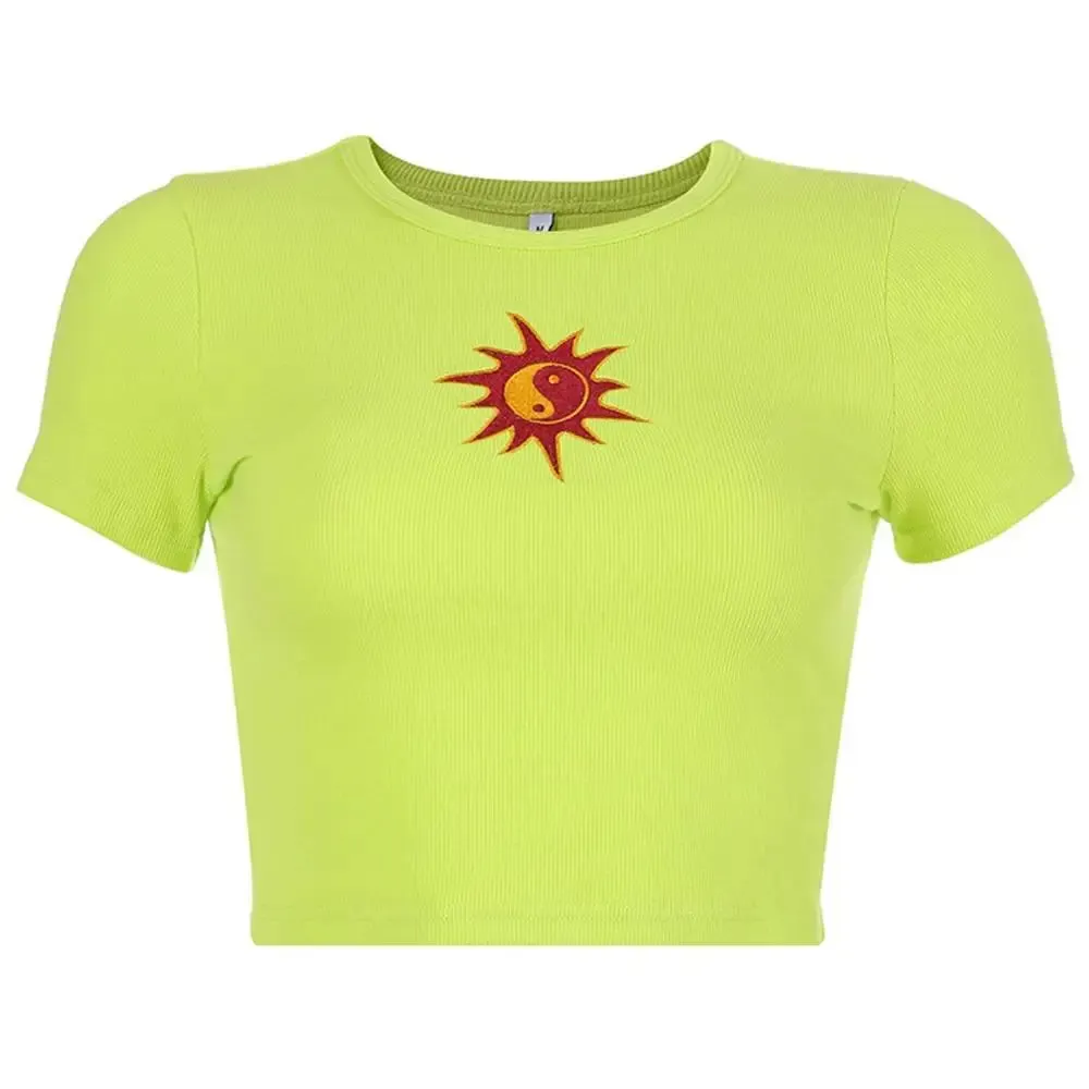 Embroidery Yin Yang Sun Blouse