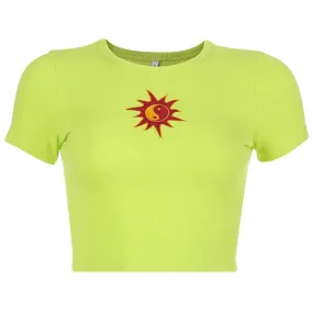 Embroidery Yin Yang Sun Blouse