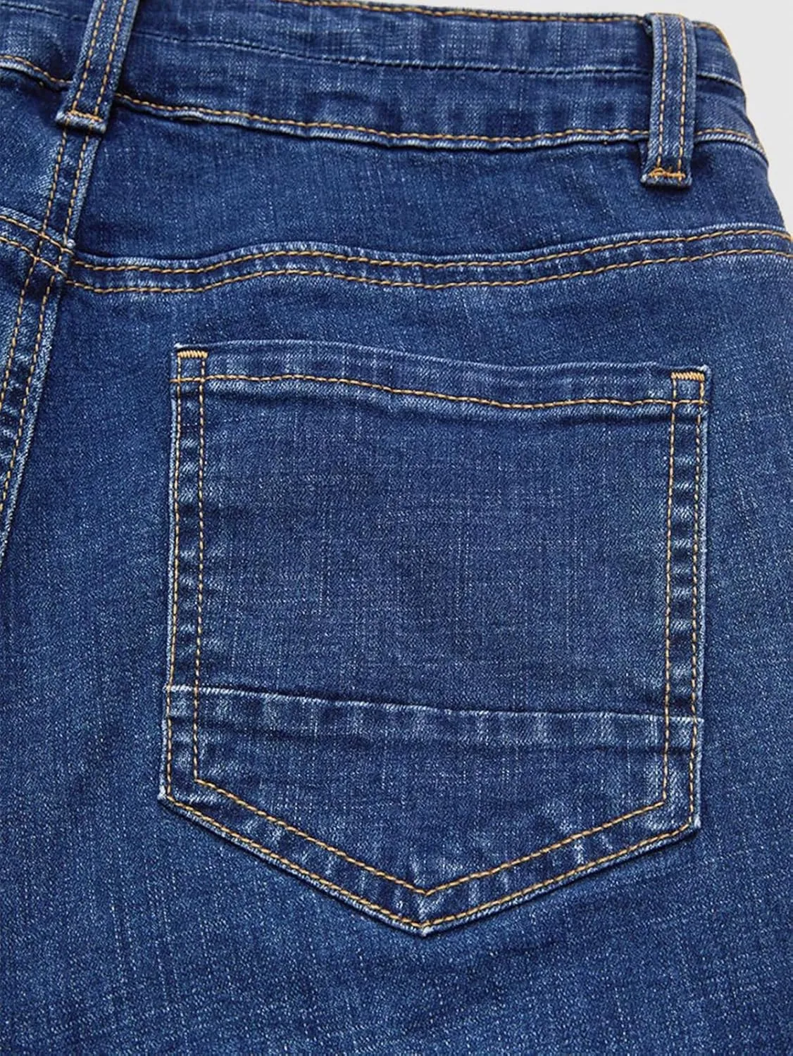 Flamingals Womens Denim Shorts Mid Rise Bermuda Summer Casual Skinny Stretchy Jean Shorts