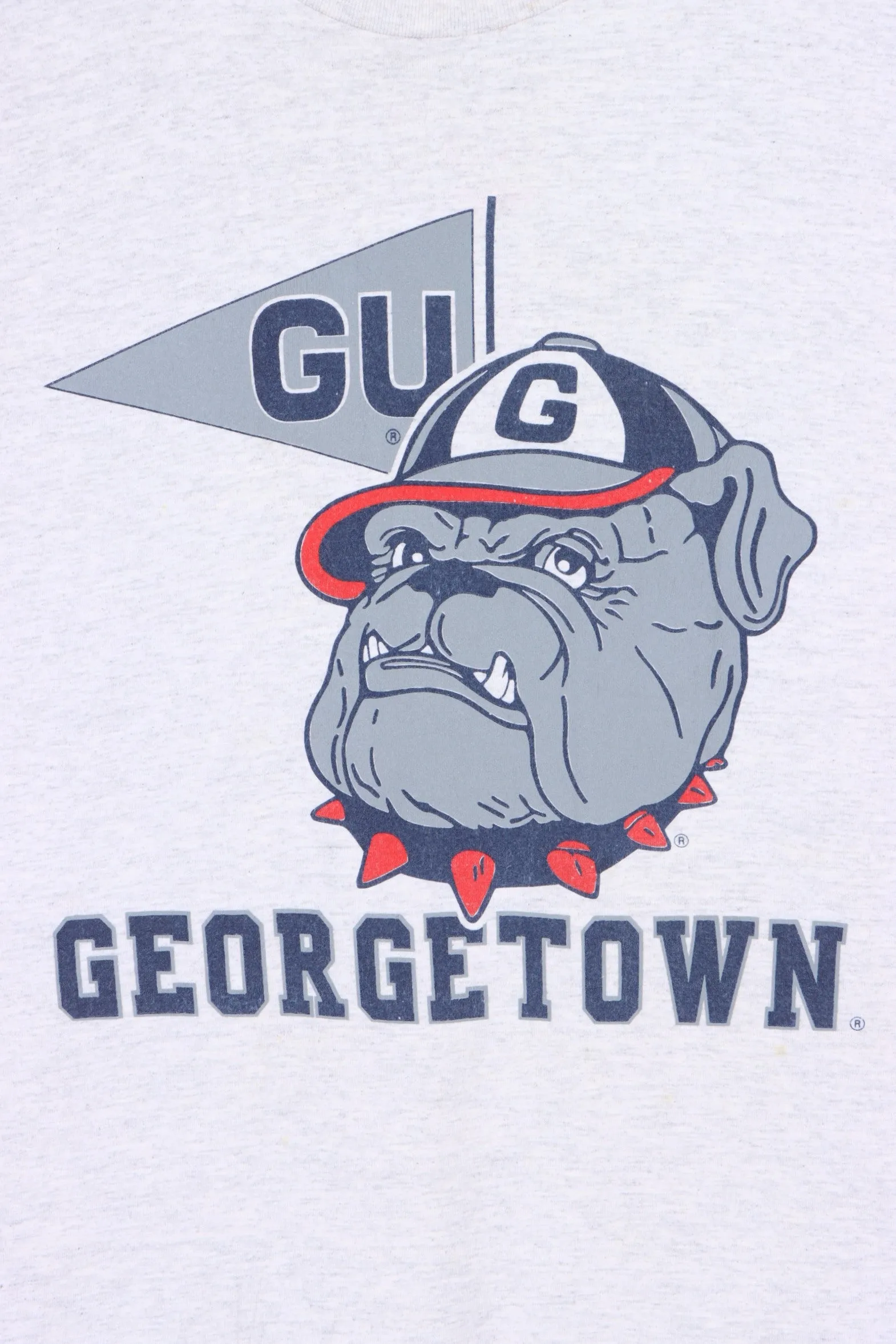 Georgetown Hoyas Big Logo Single Stitch T-Shirt USA Made (XL-XXL)