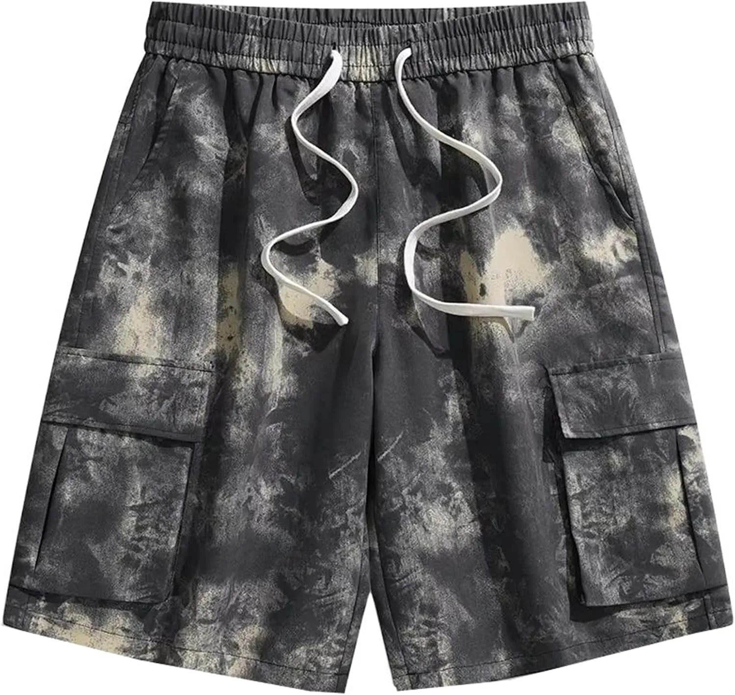 GUOYUXIAO Men's Casual Cargo Shorts with Utility Pockets for Casual Hiking Driving