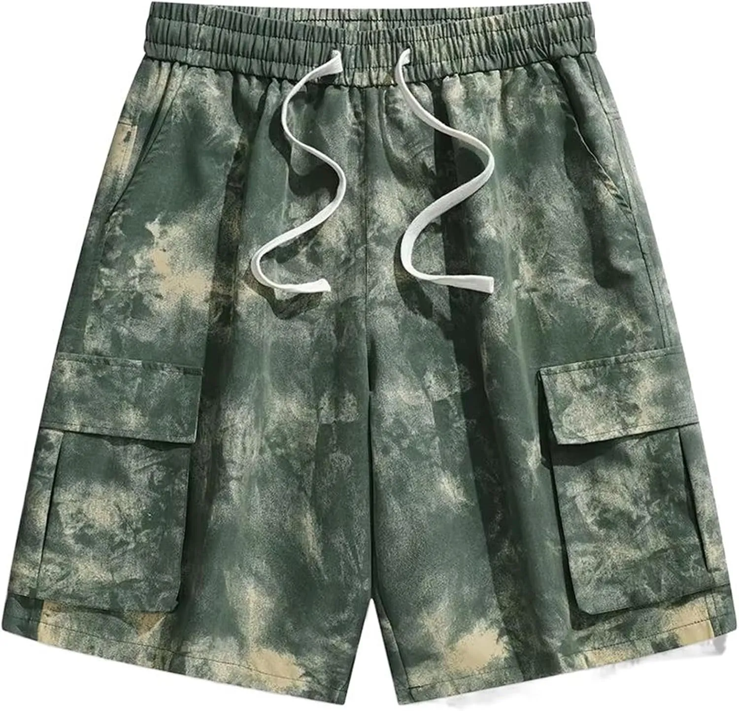 GUOYUXIAO Men's Casual Cargo Shorts with Utility Pockets for Casual Hiking Driving