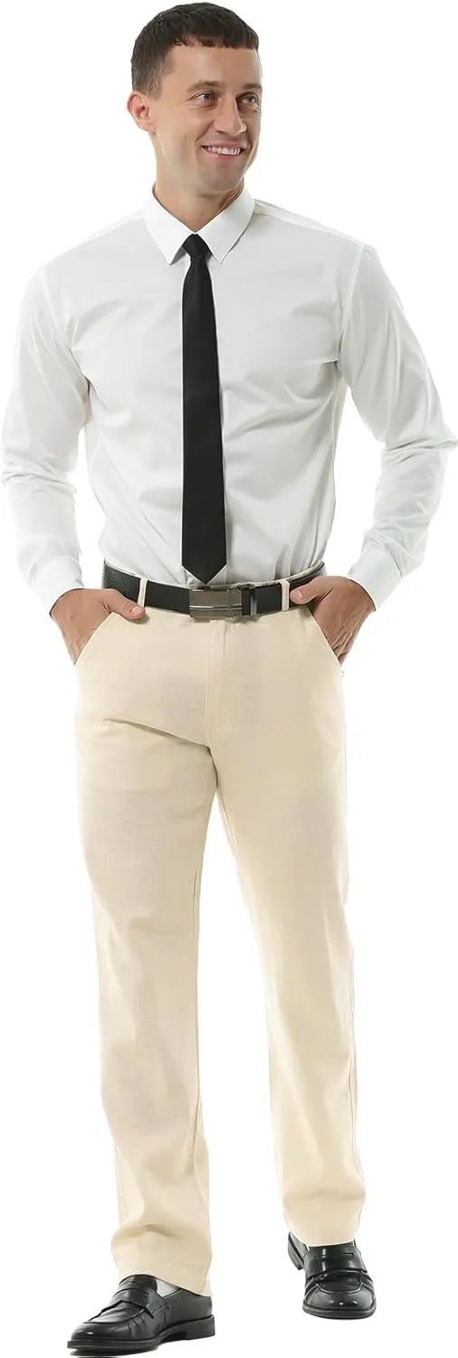 Hoerev Mens Summer Linen Casual Trousers, Casual Pants - Stylish Comfort for Every Occasion