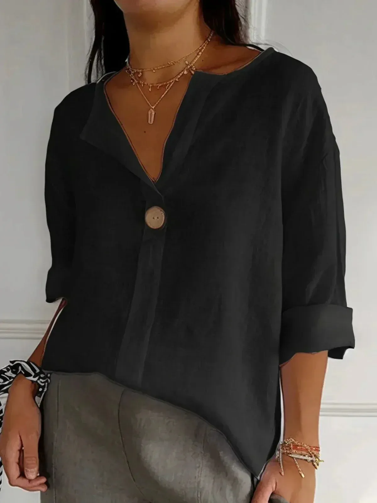 Isla™ - Casual V-Neck Blouse