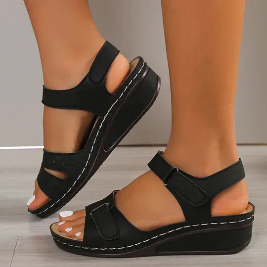 Jocelyn - Summer Sandals with Thick Soles and Bow