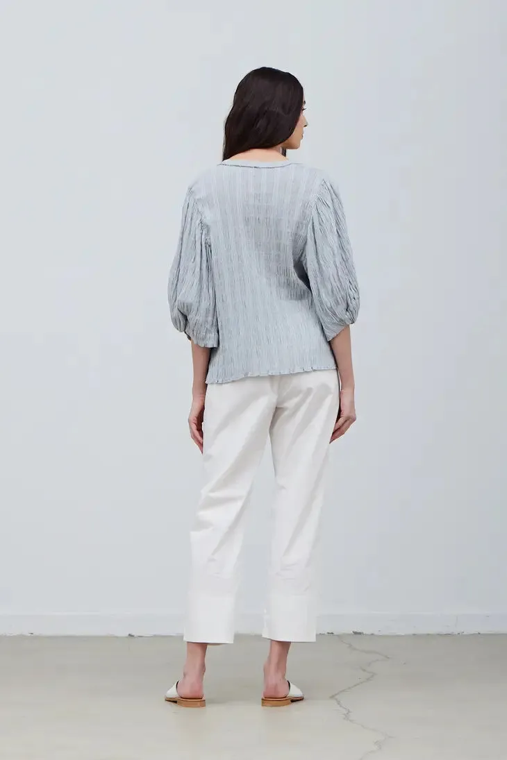 Knotted Sleeve Blouse