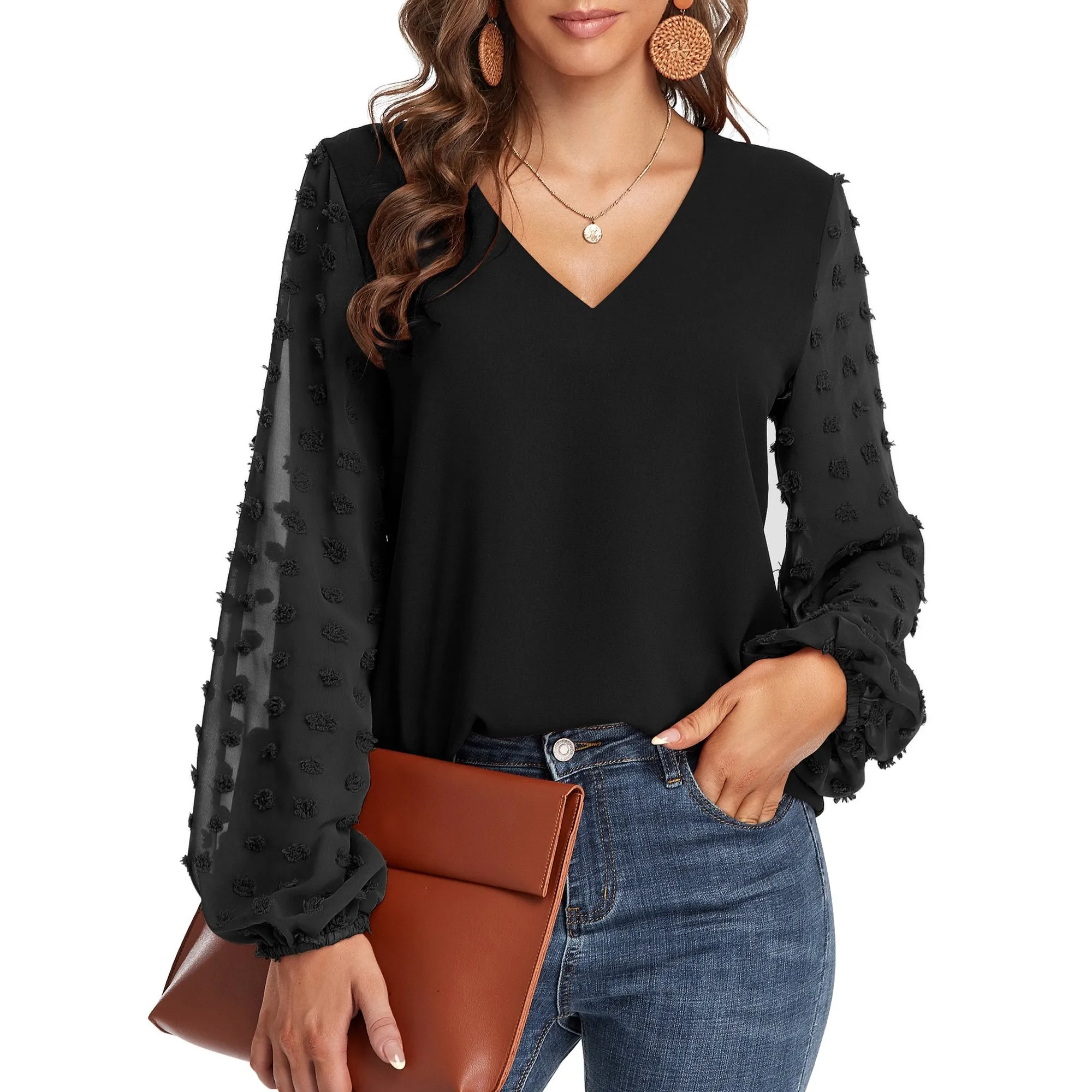 Lantern Long Sleeve Blouse