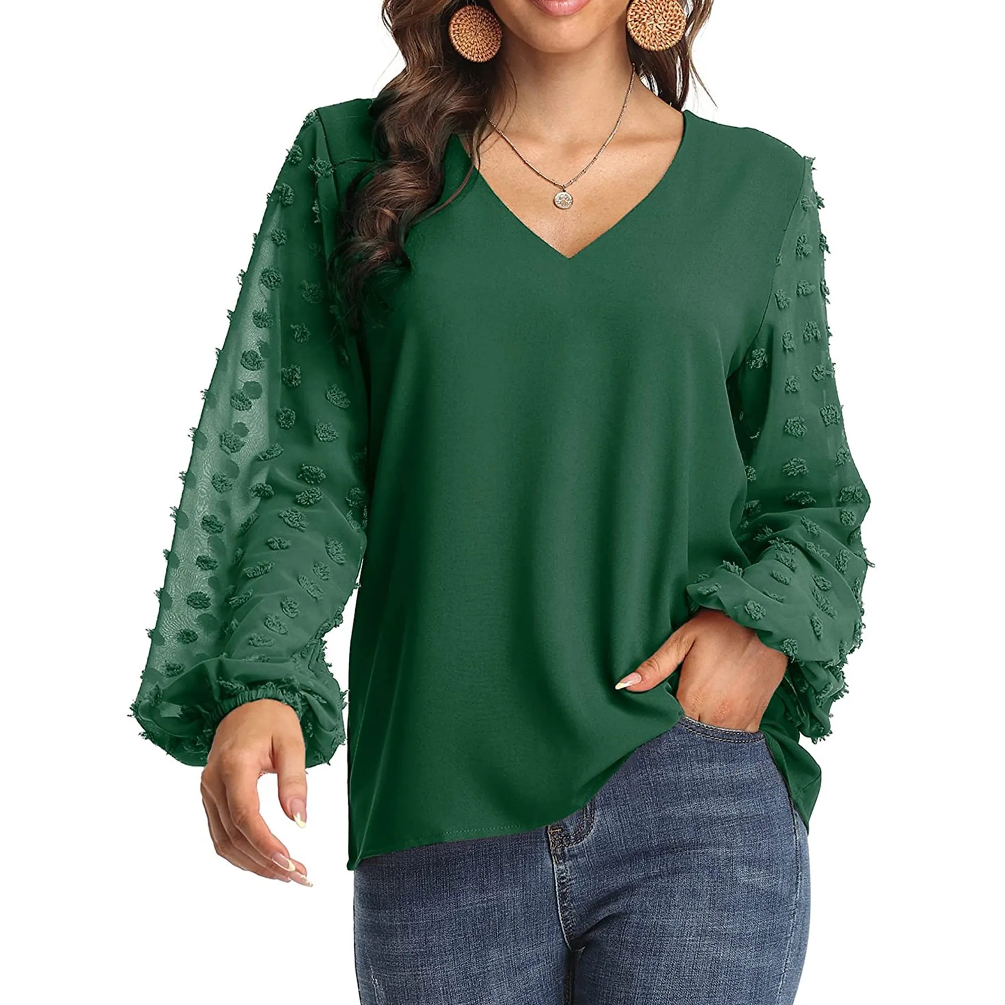 Lantern Long Sleeve Blouse