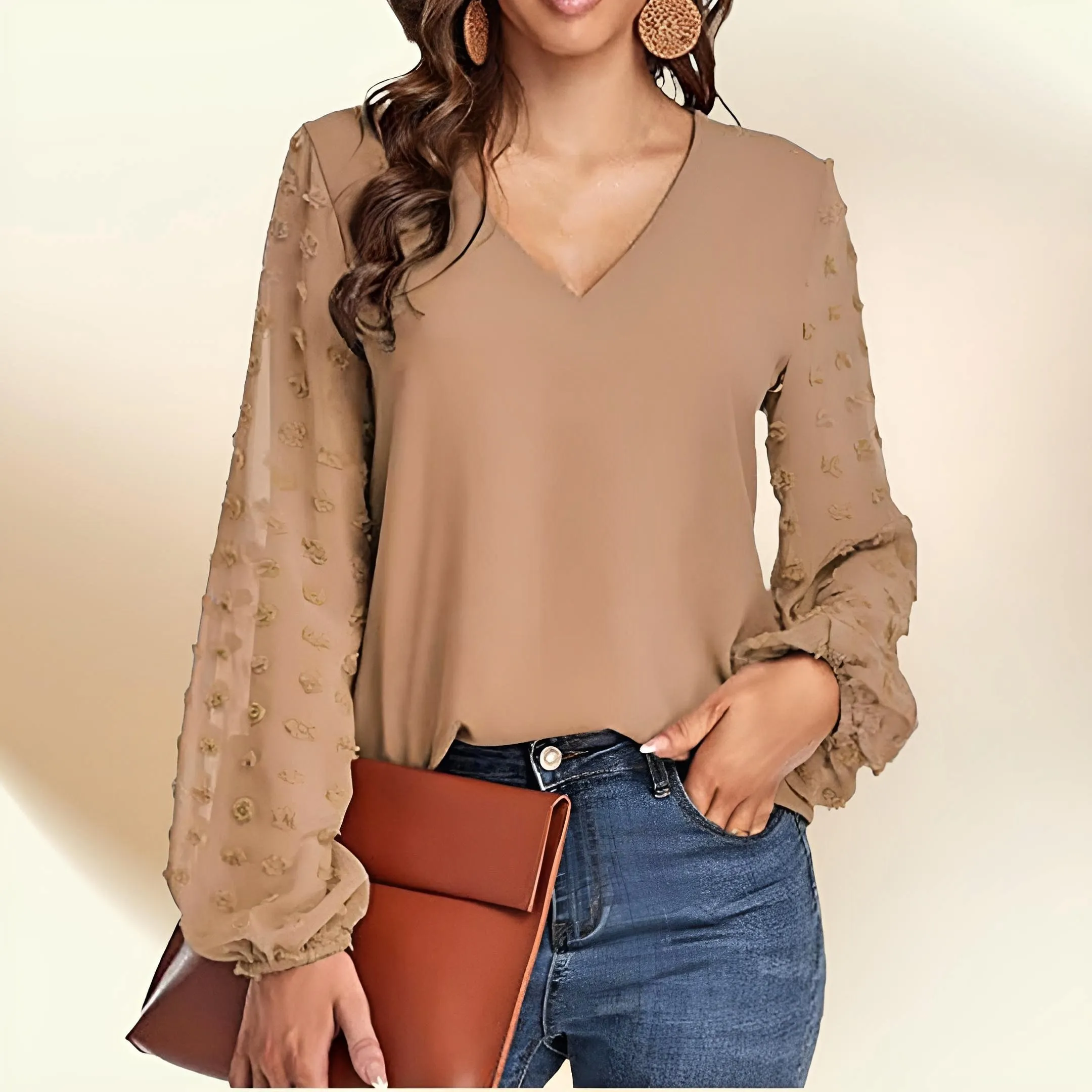 Lantern Long Sleeve Blouse