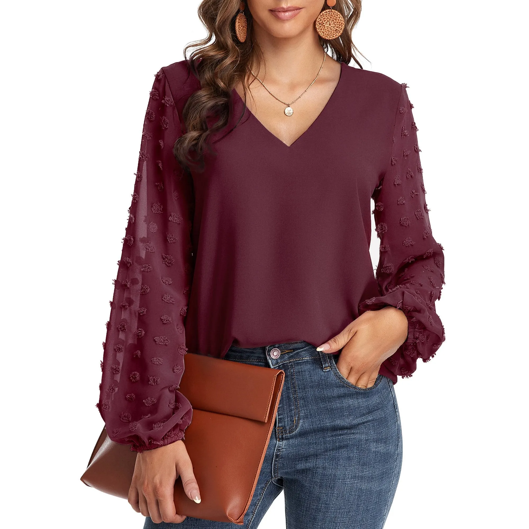Lantern Long Sleeve Blouse