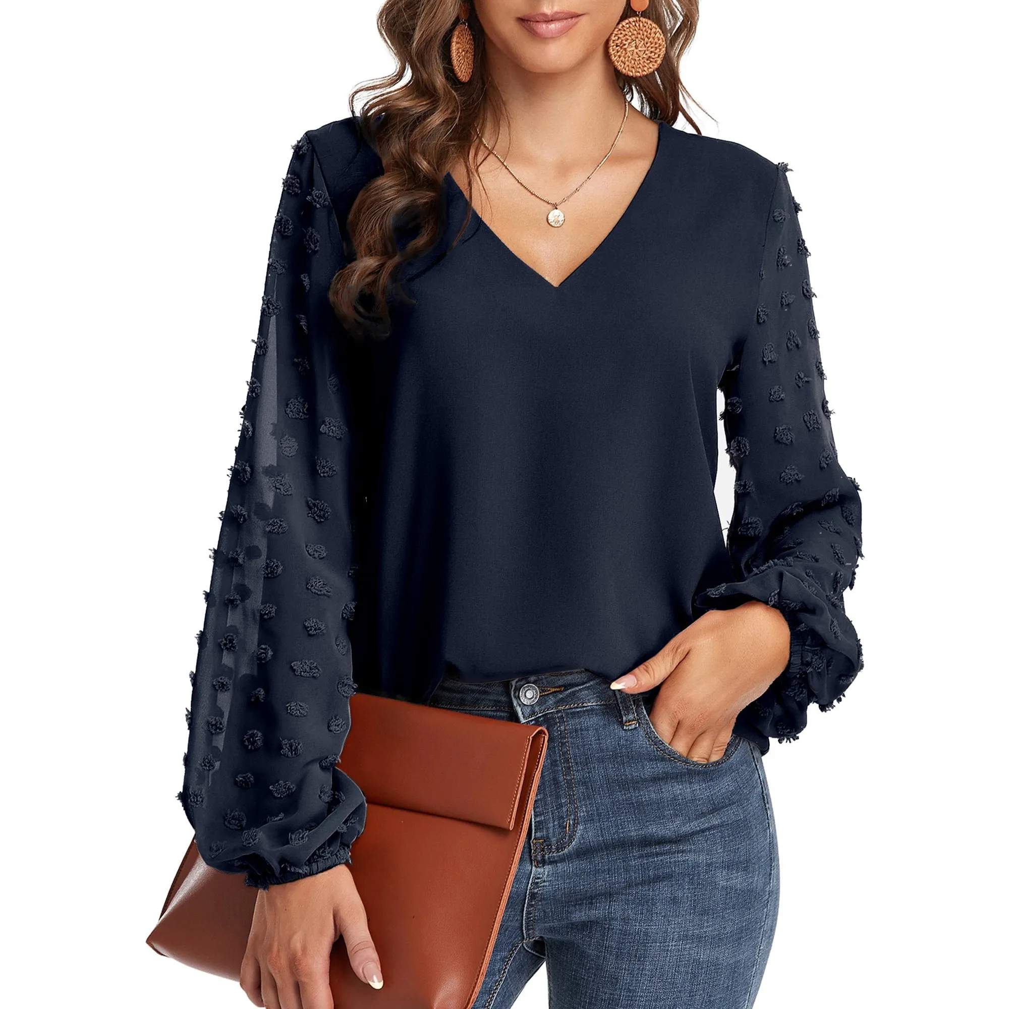 Lantern Long Sleeve Blouse