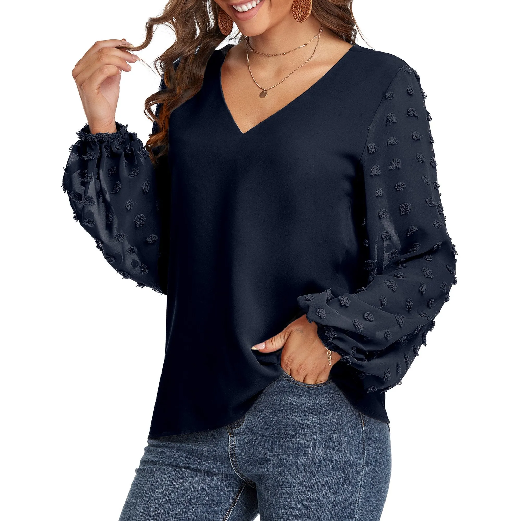 Lantern Long Sleeve Blouse