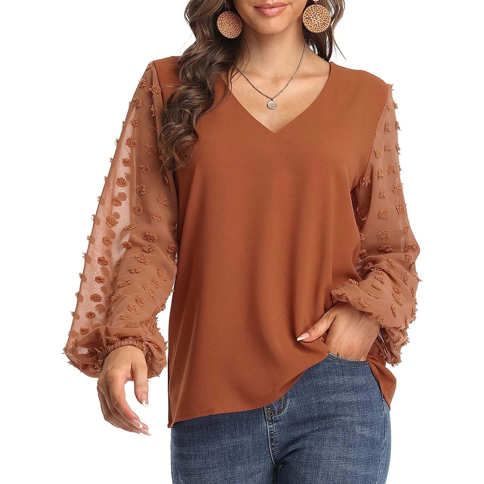 Lantern Long Sleeve Blouse