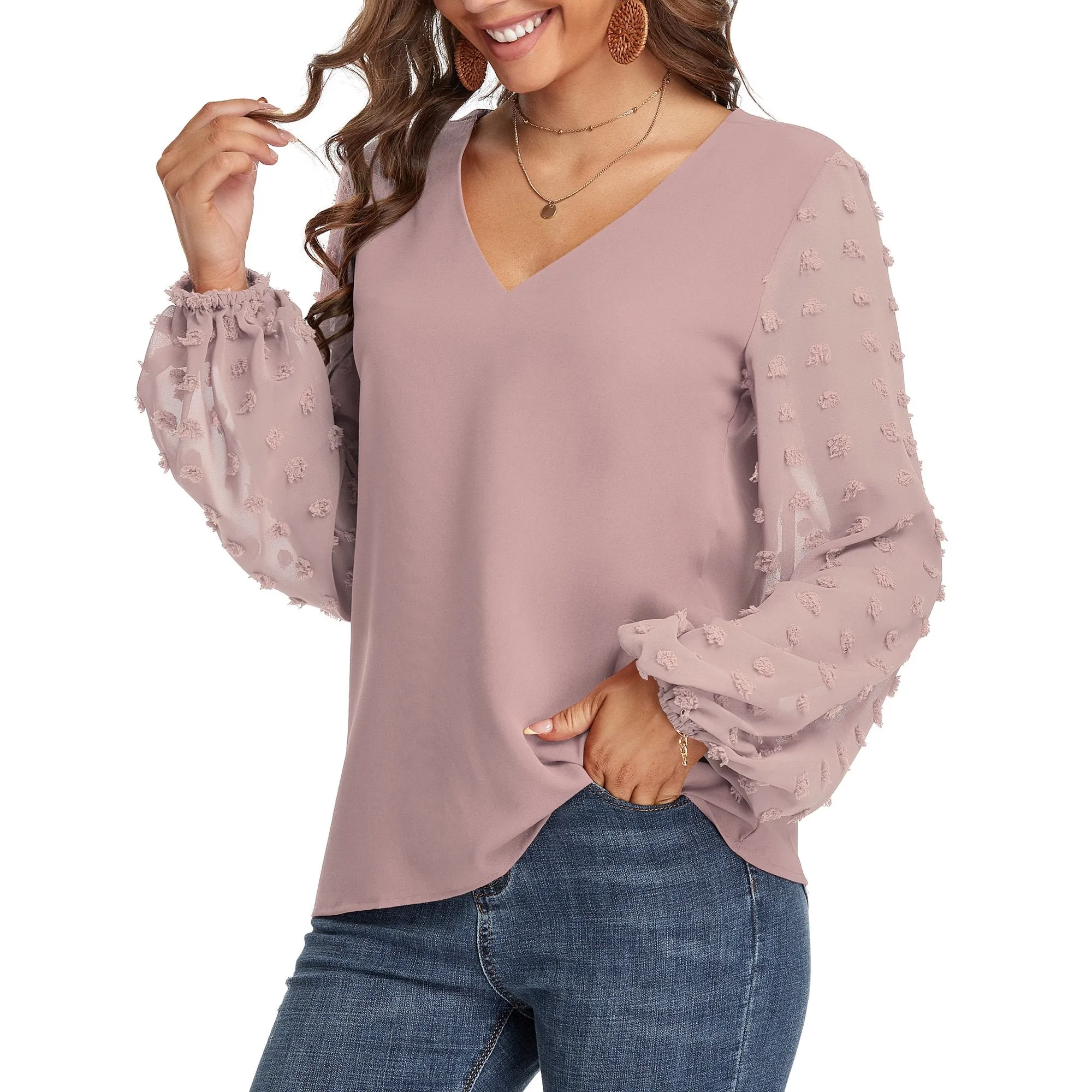 Lantern Long Sleeve Blouse