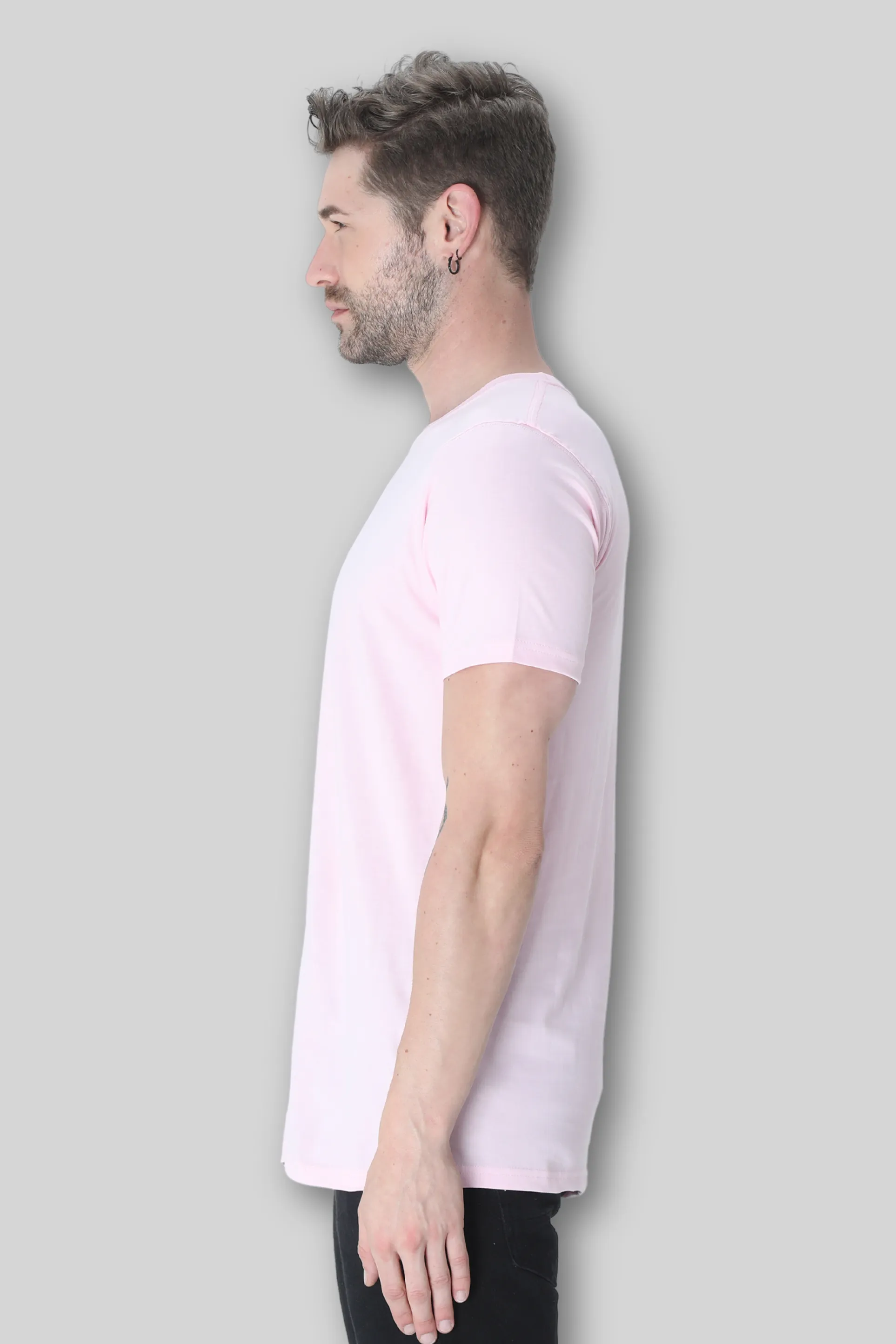 Light Baby Pink T Shirt for Men