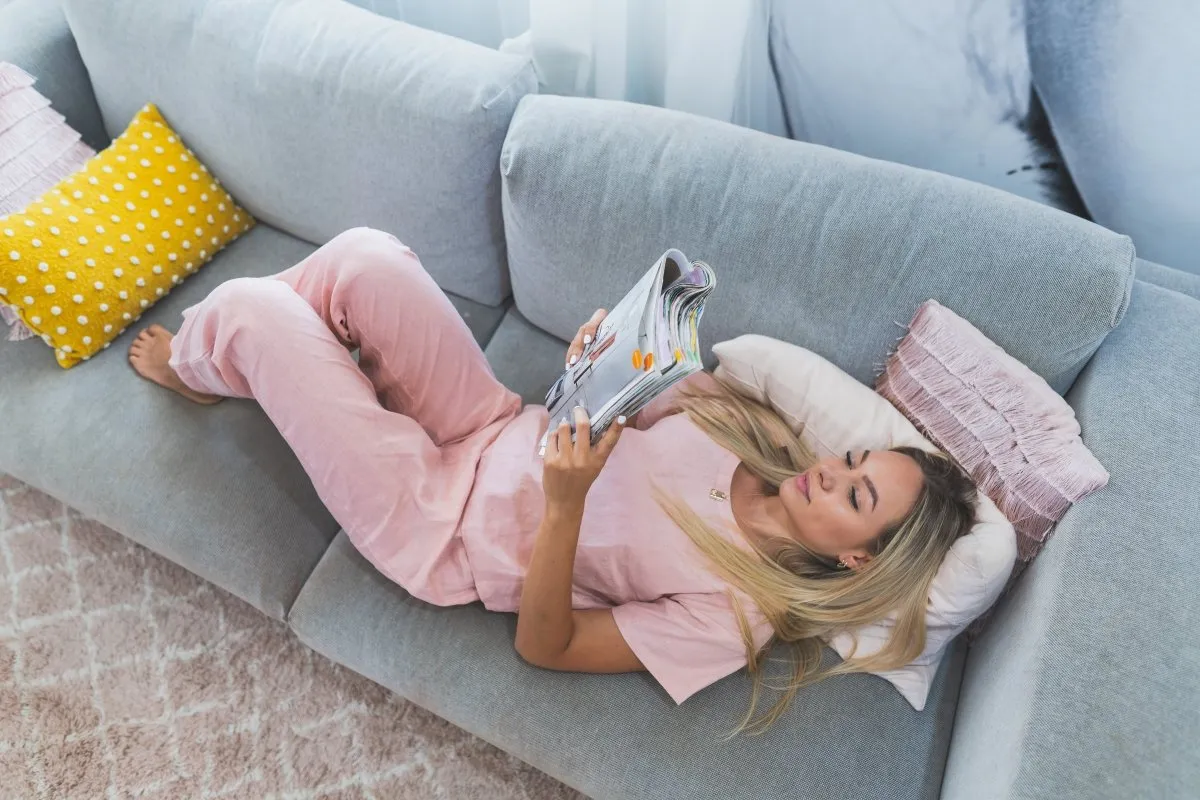 Linen Pyjama Pant in Pink