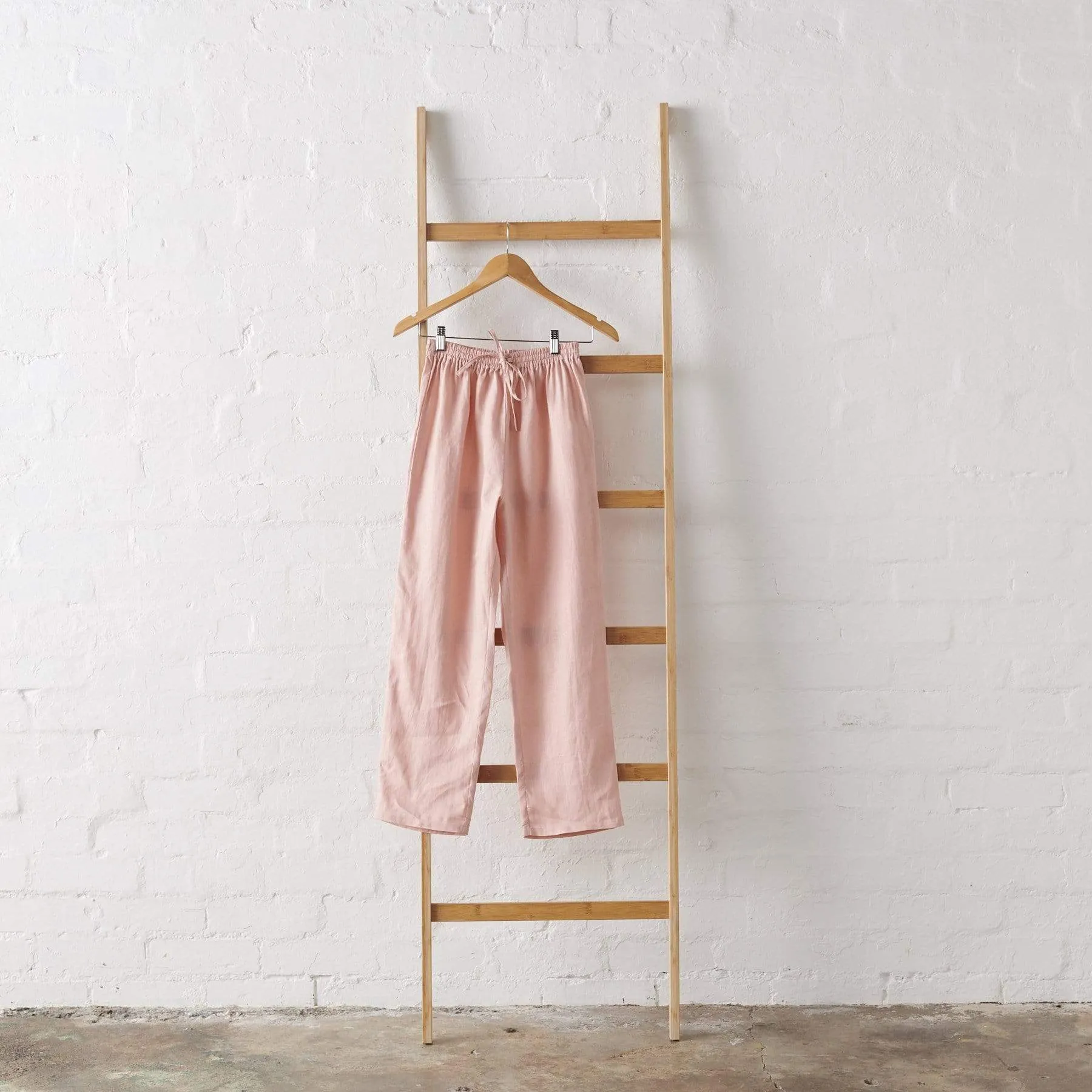 Linen Pyjama Pant in Pink