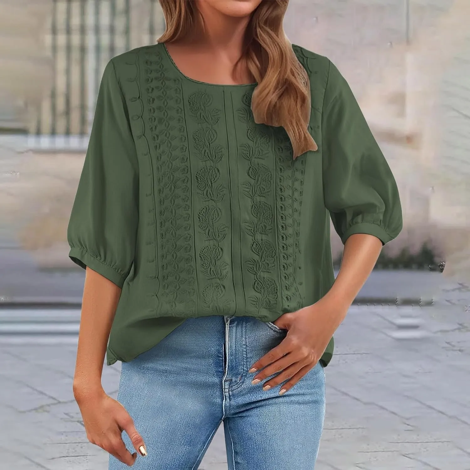 Linen Shirts for Women Summer Trendy Boho Vacation Casual Going Out Tops 2025 Breathable Plus Size Lightweight Blouses