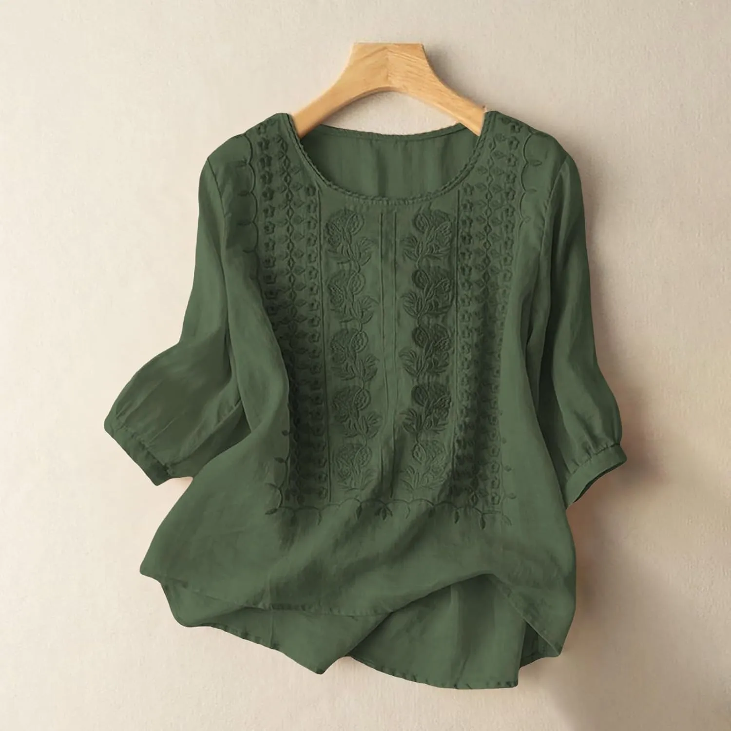 Linen Shirts for Women Summer Trendy Boho Vacation Casual Going Out Tops 2025 Breathable Plus Size Lightweight Blouses