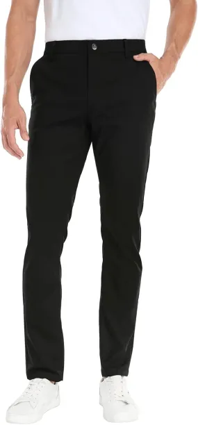 LRD Mens Stretch Golf Pants – Lightweight Performance Slim Fit Golf Pant for Men