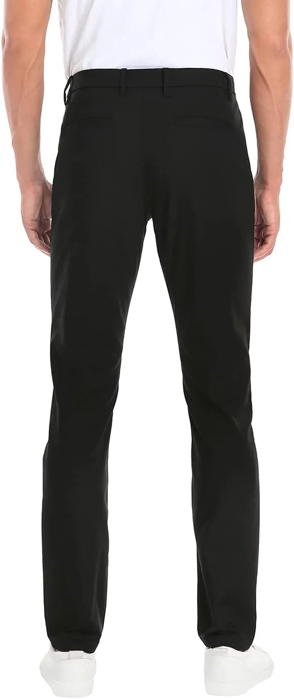 LRD Mens Stretch Golf Pants – Lightweight Performance Slim Fit Golf Pant for Men