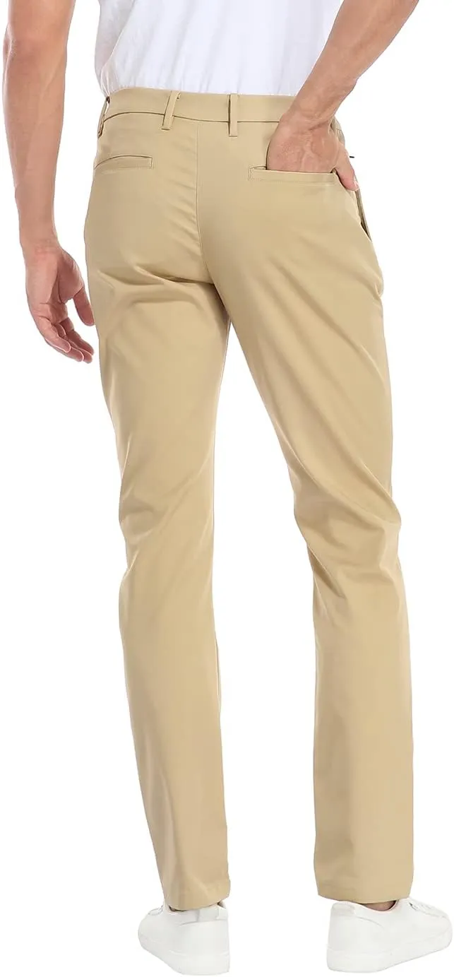 LRD Mens Stretch Golf Pants – Lightweight Performance Slim Fit Golf Pant for Men