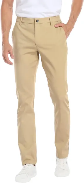 LRD Mens Stretch Golf Pants – Lightweight Performance Slim Fit Golf Pant for Men
