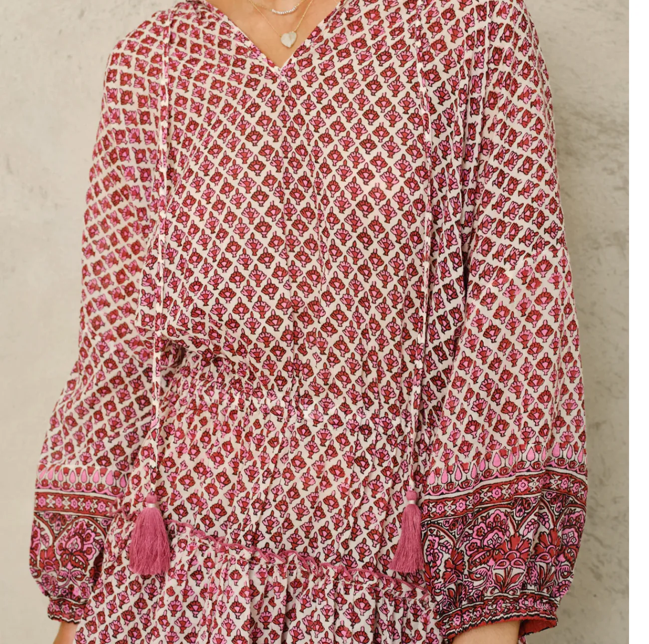 M.A.B.E Viti Shirtdress - Pink