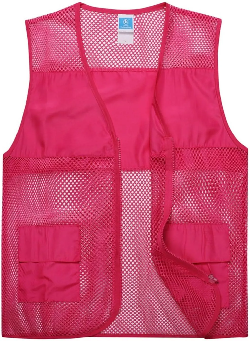 Mens Breathable Mesh Vest Jacket Summer Casual Lightweight Cycling Travel Zip Up Vests Outdoor Fishing Work Waistcoat