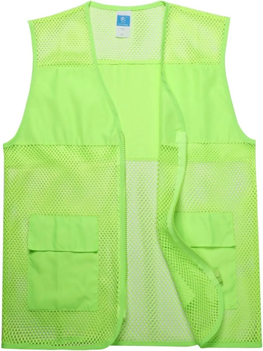 Mens Breathable Mesh Vest Jacket Summer Casual Lightweight Cycling Travel Zip Up Vests Outdoor Fishing Work Waistcoat
