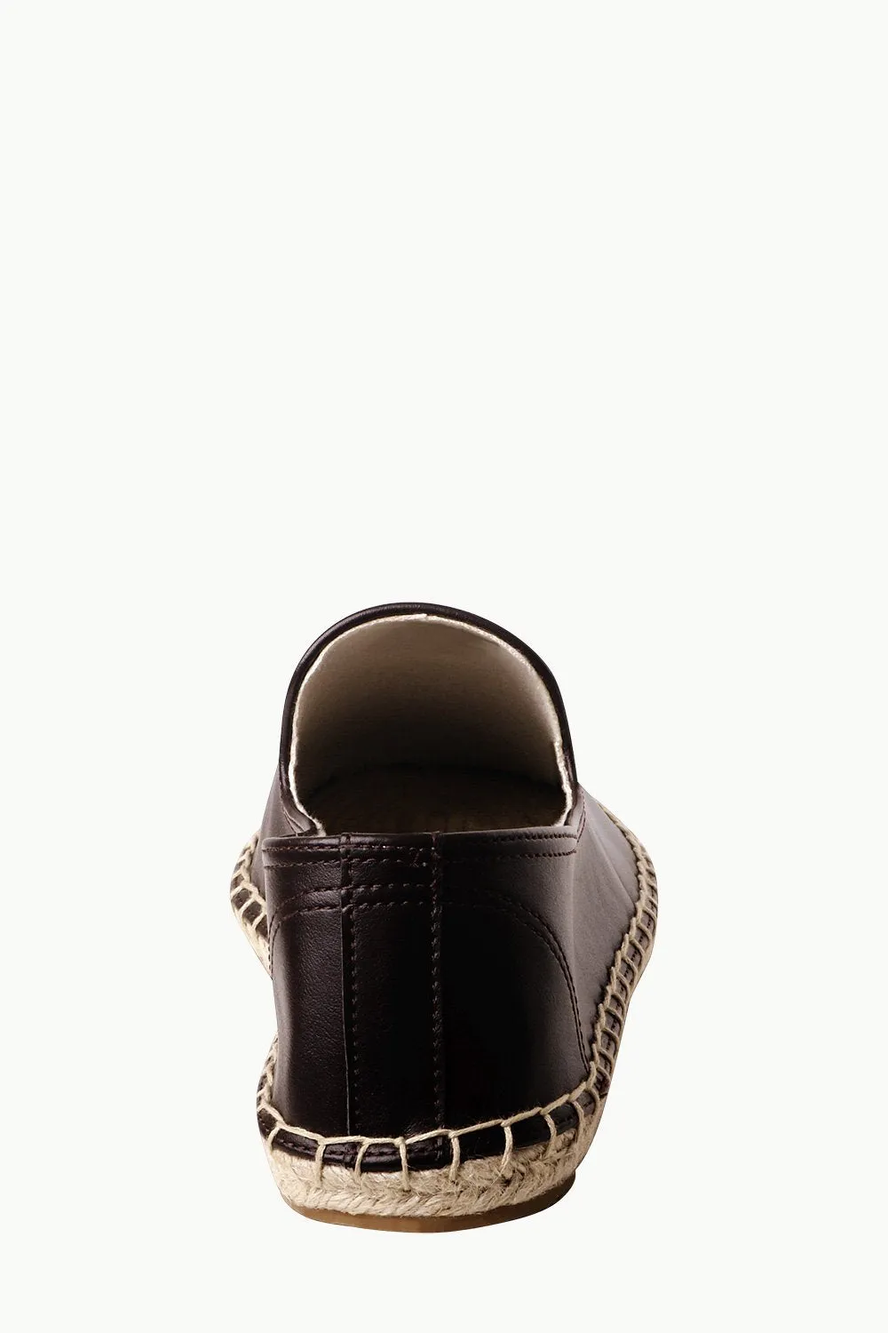 Men's Brown Faux Leather Espadrilles