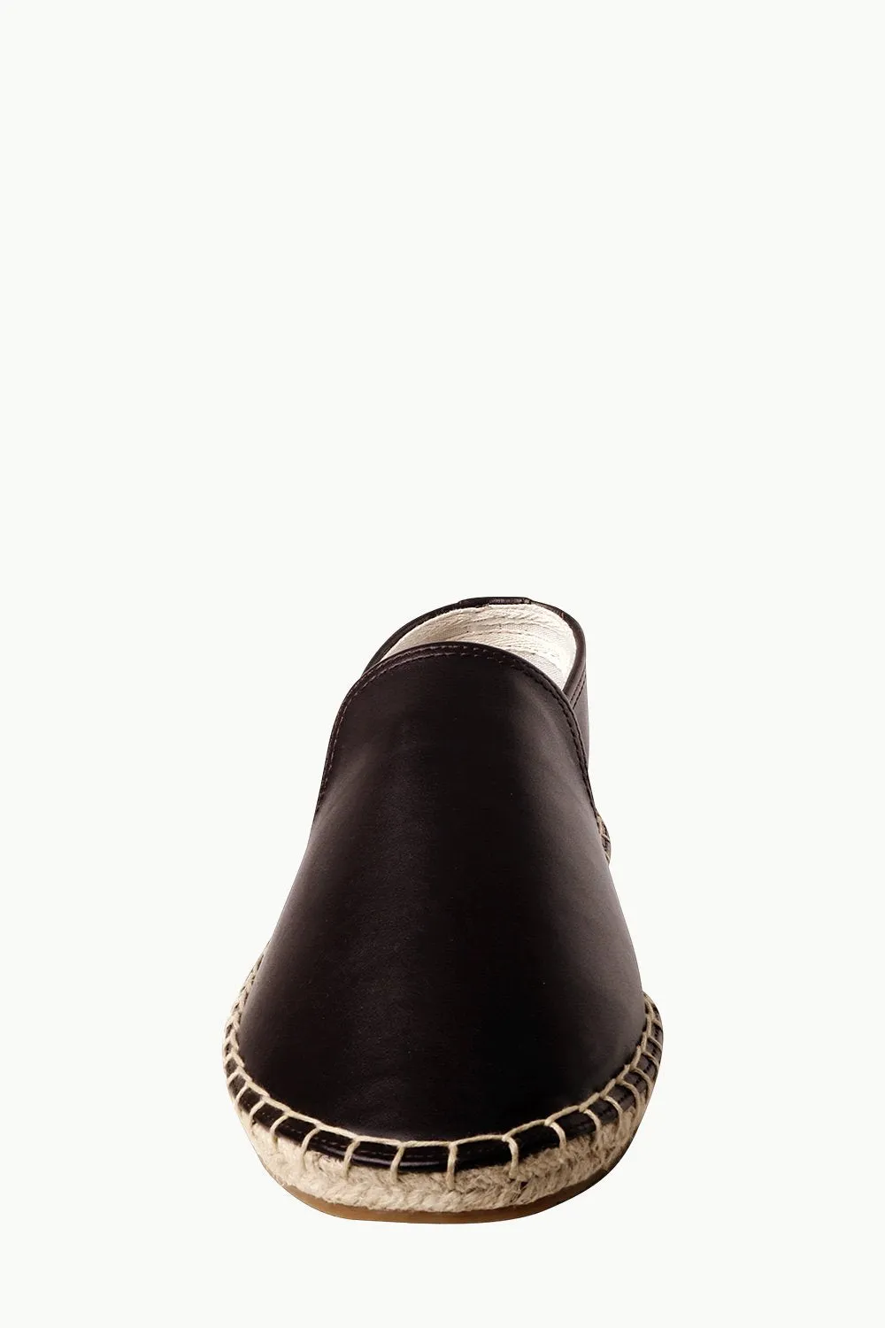 Men's Brown Faux Leather Espadrilles