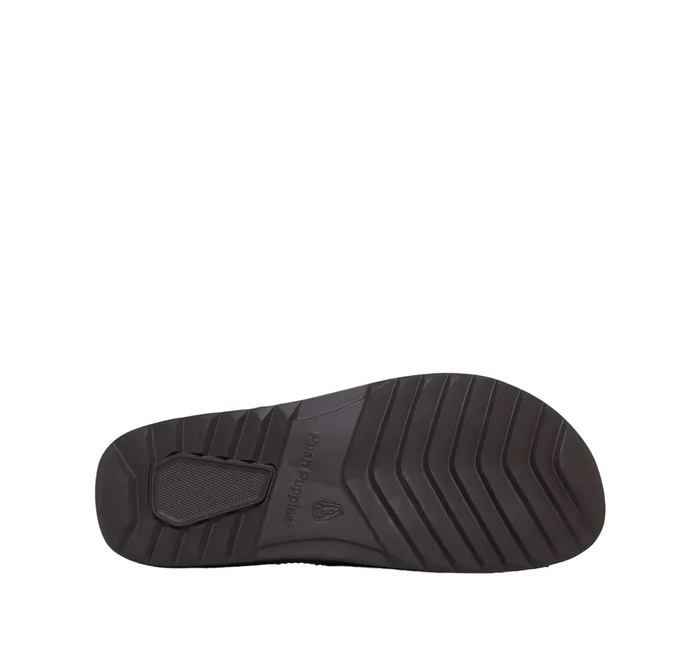Mens Hush Puppies Hammock Slides Brown