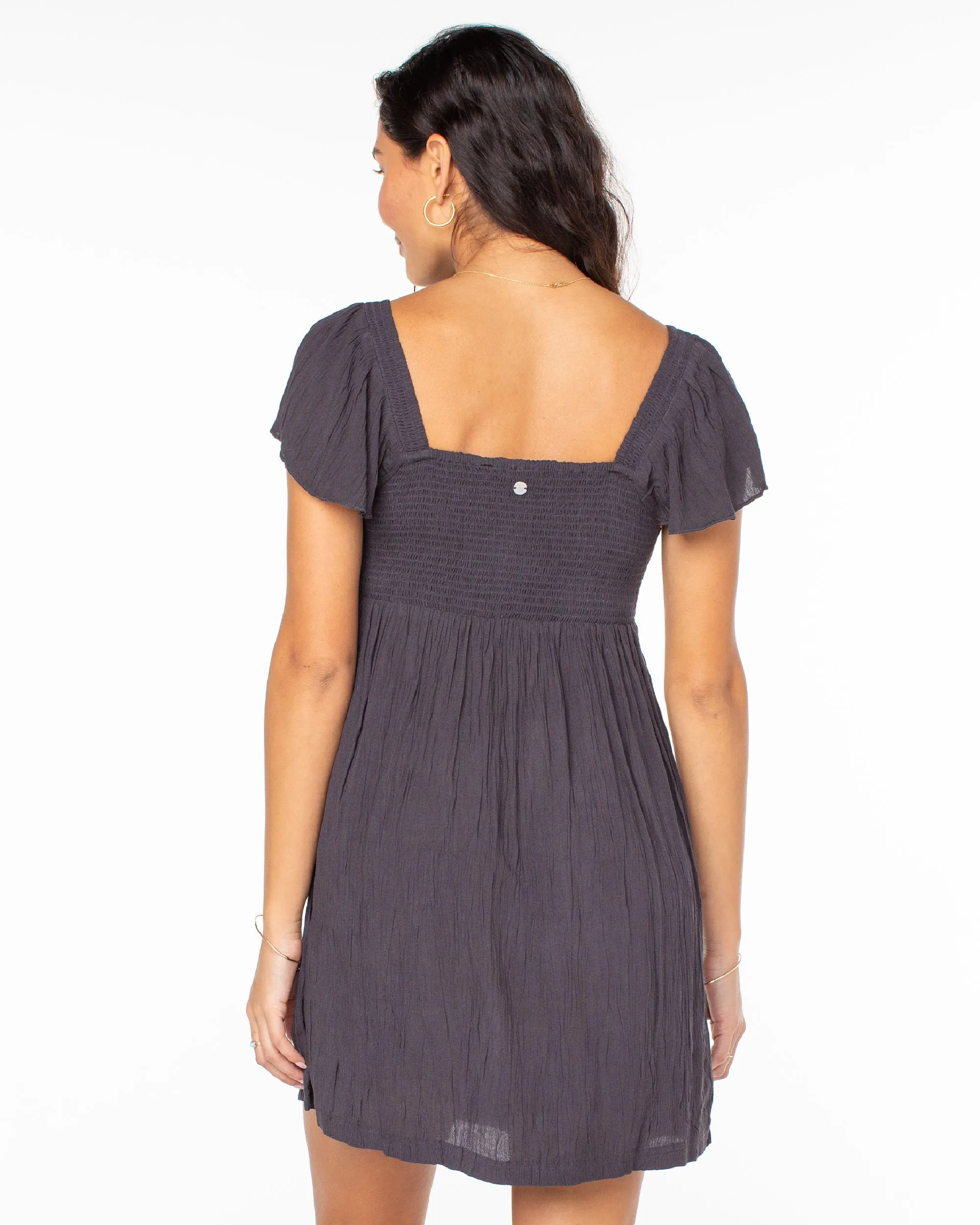 Oceanview Mini Dress - Anthracite