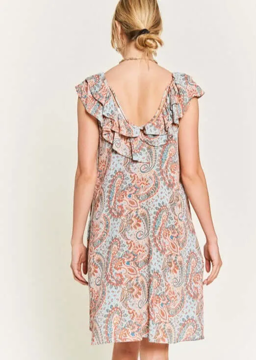 Pretty in Paisley Dress Made in USA