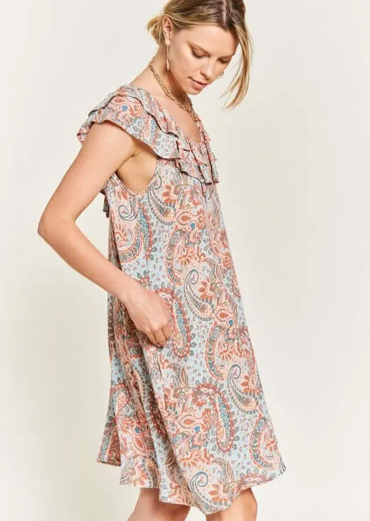 Pretty in Paisley Dress Made in USA